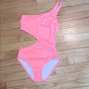 ONE PIECE neon pink bathing suit